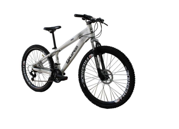 Bicicleta Aro 26 Freio A Disco FRX Freeride 21 Velocidades Branco Gios ...